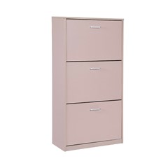 Shoe Rack 3 Doors In Dove Grey Melamine