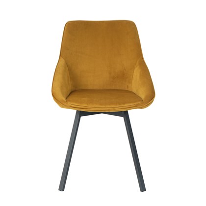 Dining Chair Velvet - Yellow