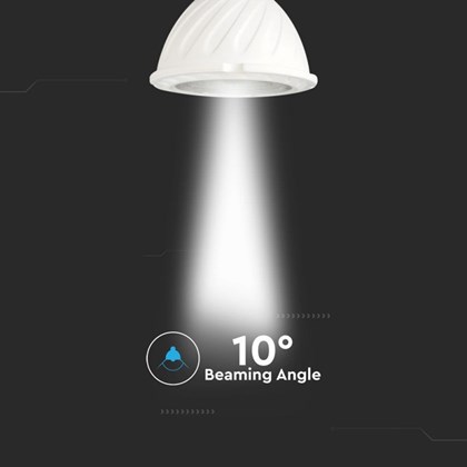 LED Spotlight Chip GU10 6W Ripple Plastic Lens Cover 10 4000K