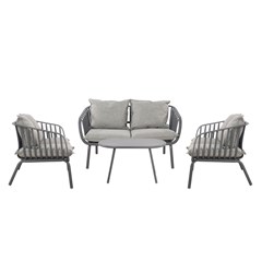 Garden Sofa Set of 4 - Dark Grey