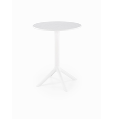 Round Table Set With 2 Chairs - White