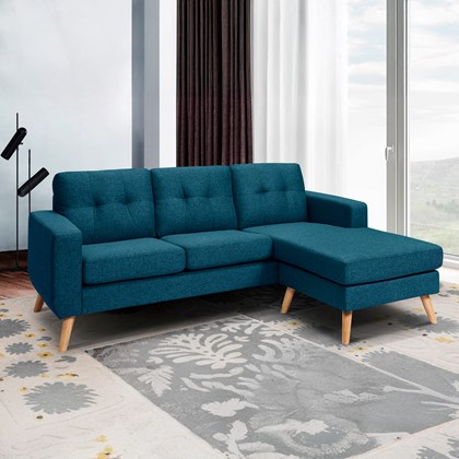 Reversible Corner Sofa – Dark Blue