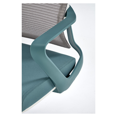 Office Chair Adjustable – Turquoise & White