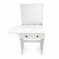 LED Dressing Table with Melamine USB Socket  60x140– White