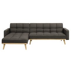 Corner Sofa Bed - Brown