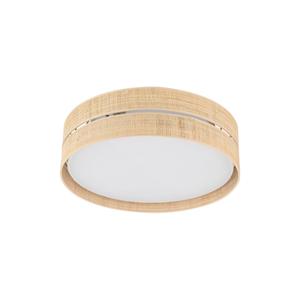 Calma Ceiling Lamp 600 – Straw & White