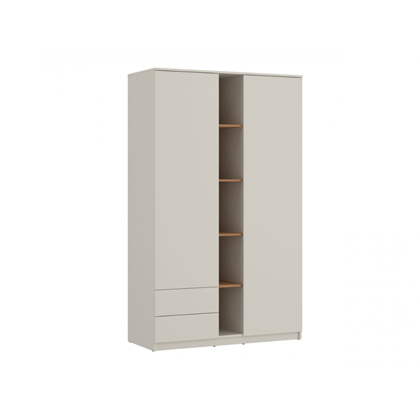 2Doors 2shelves Cabinet – Cashmere & Oak Caramel