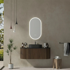 Bathroom Vanity – Black Sintered Stone Top with Mirror