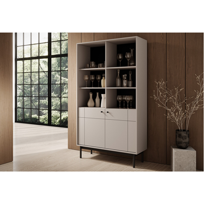 Bookshelf 2 Doors – Cashmere