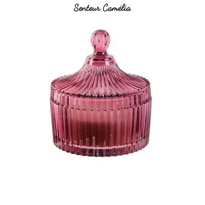 Bohemian Scented Glass Candle Pink H12.3cm M12