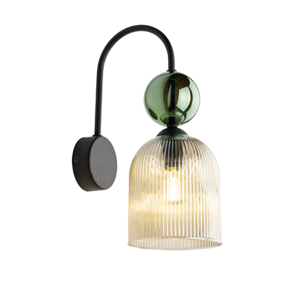 Green Cognac Wall Lamp – Green & Cognac