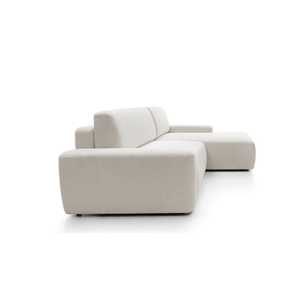 Corner Sofa Bed with Chaise Right 264cm – White