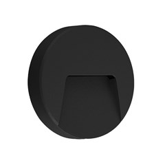 Black Plastic Wall Light - One way 3000K - 3W