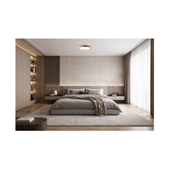 LED Ceiling Light – White & Taupe