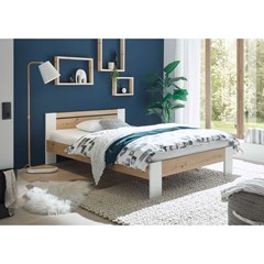 Futon Bed with Slats 140x200 - Artisan Oak & White