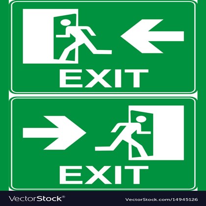 Emergency Exit Sign E1