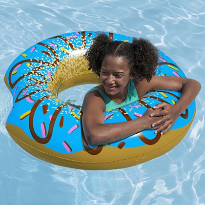 Blue Donut Pool Floatie