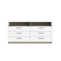 Bedroom Set 140x200 – Matt White & Kronberg Oak