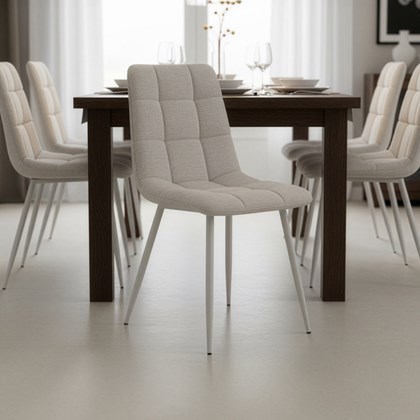 Dining Chair – Metal Frame & Sanded Legs
