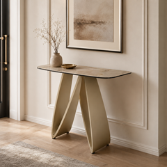 Console Table 100x40x77– Gloss Grand Jade & Golden Champagne