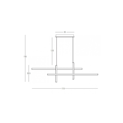 Pendant LED 47W 3000K – Gold Matt