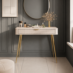 Bedroom Set 160x200 – Beige & Gold