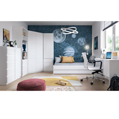 Linen Cabinet 1Door 3Shelves – Alpine White