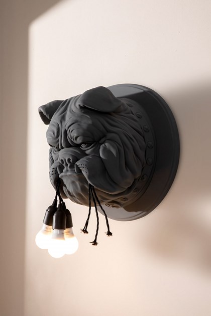 Bulldog Grey Wall Lamp