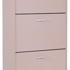 Shoe Rack 3 Doors In Dove Grey Melamine
