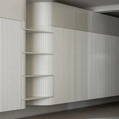 Ripple Board Wall Panel Light Beige 280x60cm