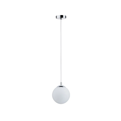 Globe Pendant IP44 20W Satin Chrome