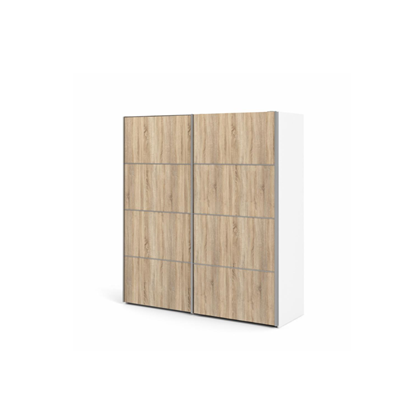 Verona Wardrobe – White & Oak