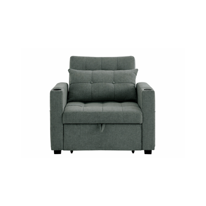 Pullout Sofabed 1 Seater - Grey