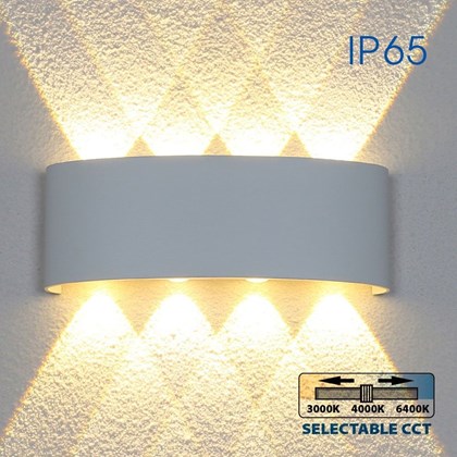 Outdoor LED Wall Light - White