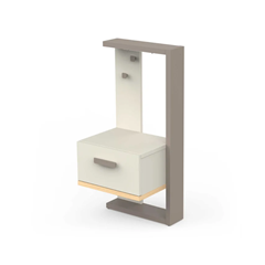Children's Bedside Table – Beige & Grey