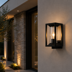 Wall Light Anthracite Aluminium and Clear Acrylic