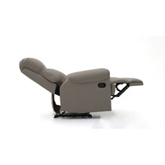 Manual Recliner Chair - Light Grey 92x90x105