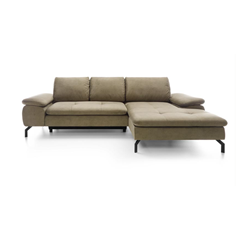 Corner Sofa Bed with Chaise Right – Olive