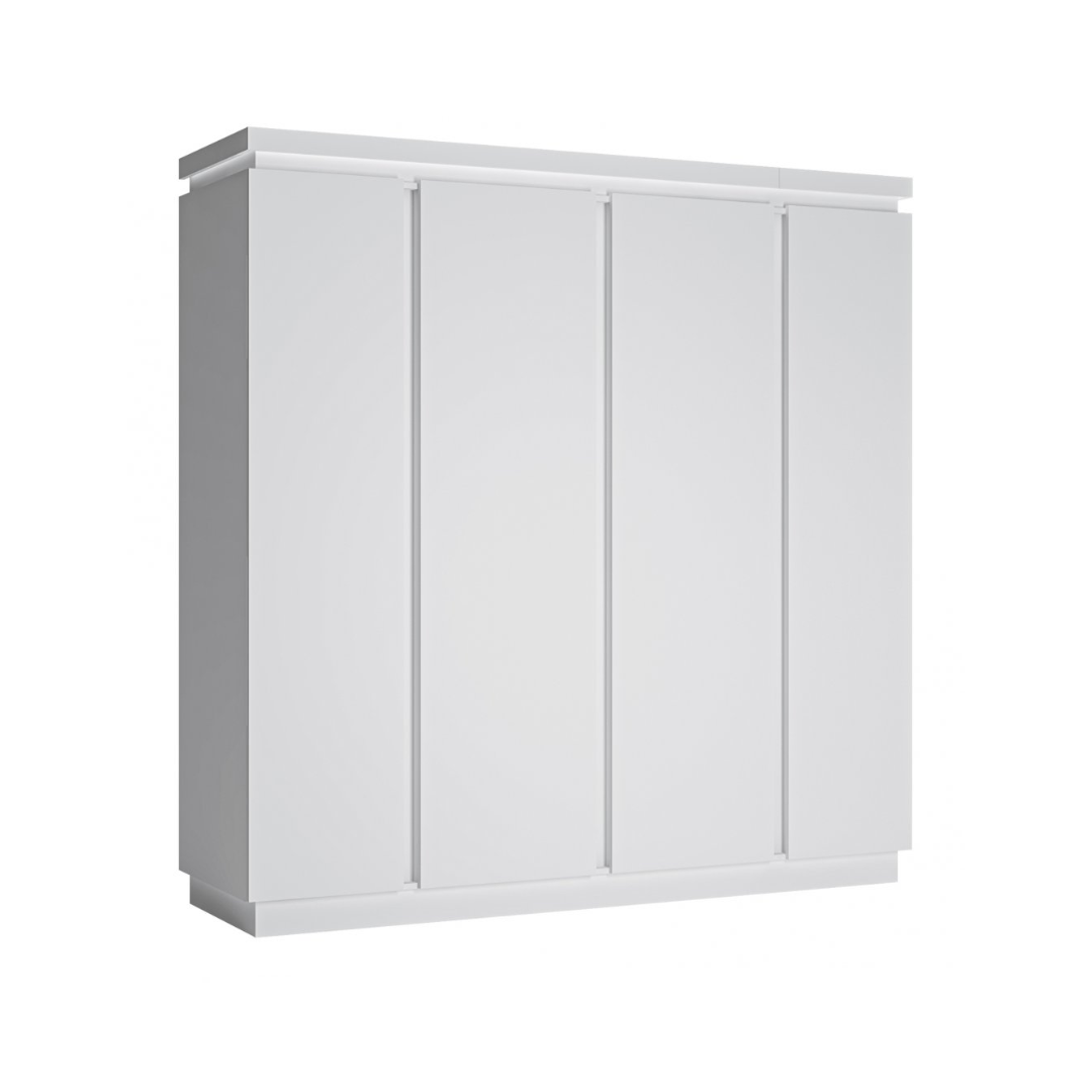 4D Wardrobe – Alpin & White High Gloss