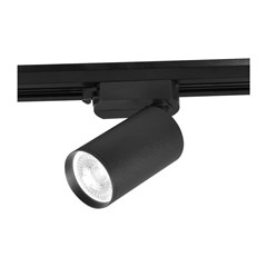 One Phase Track  Lux Black Spotlight