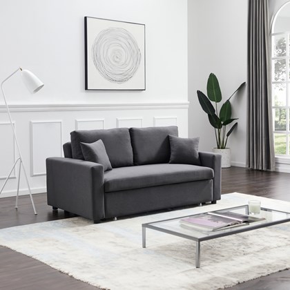 Sofa 2-Seater with Pull Out Bed - Anthracite