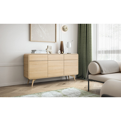 Sideboard 3 Doors 3 Drawers – Vicenza Oak