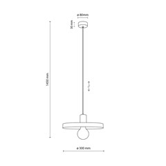 Hanging Lamp Sila 300 - Green & Brick