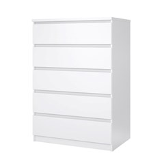 Naia Chest 5 drawers White