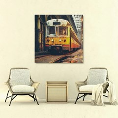 City Train Wall Art Print 500X18x500mm