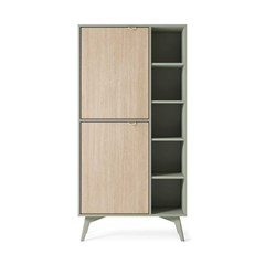 Bookshelf Cabinet – Herringbone Scandi & Eucalyptus