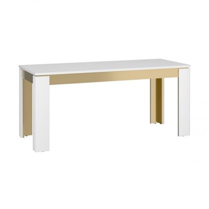Extendable Dining Table - White & Gold