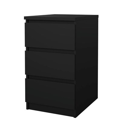 Naia Chest 3 drawers black.