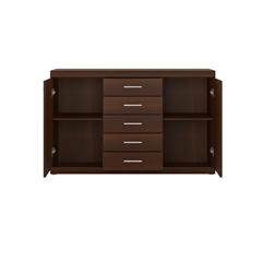 Sideboard 2 Doors 5 Shelves – Walnut