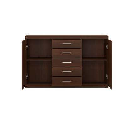 Sideboard 2 Doors 5 Shelves – Walnut